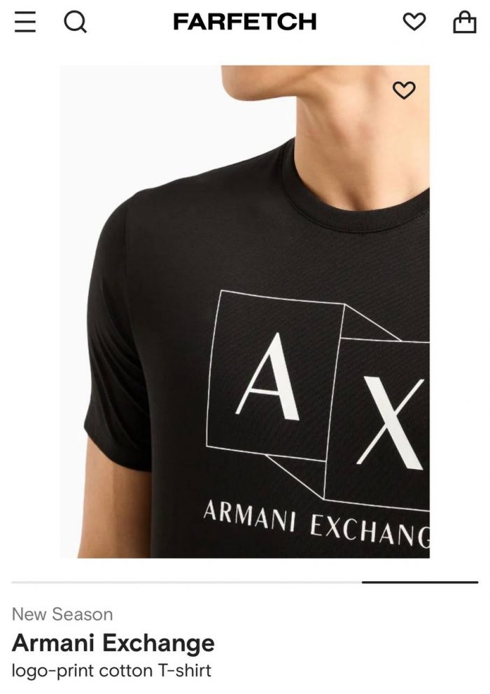 Футболка Armani  