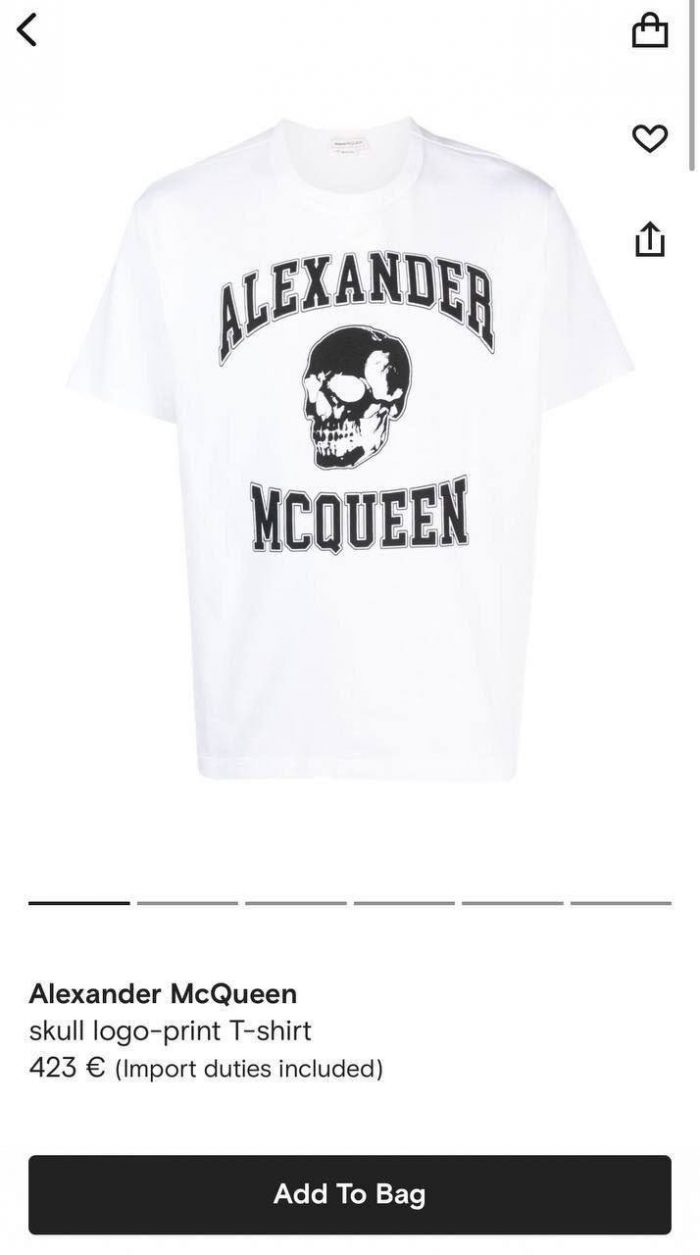 Футболка Alexander Mcqueen  